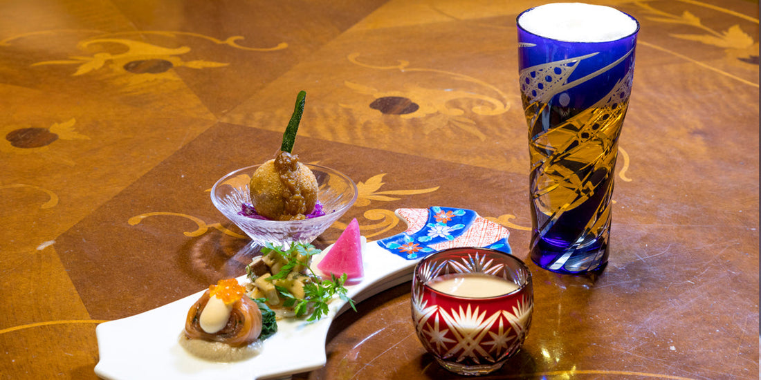 江戸切子の高い技術が美しい作品を生み出す