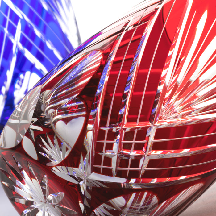 M-4546-R Star and Diamond Pattern Tumbler, Red