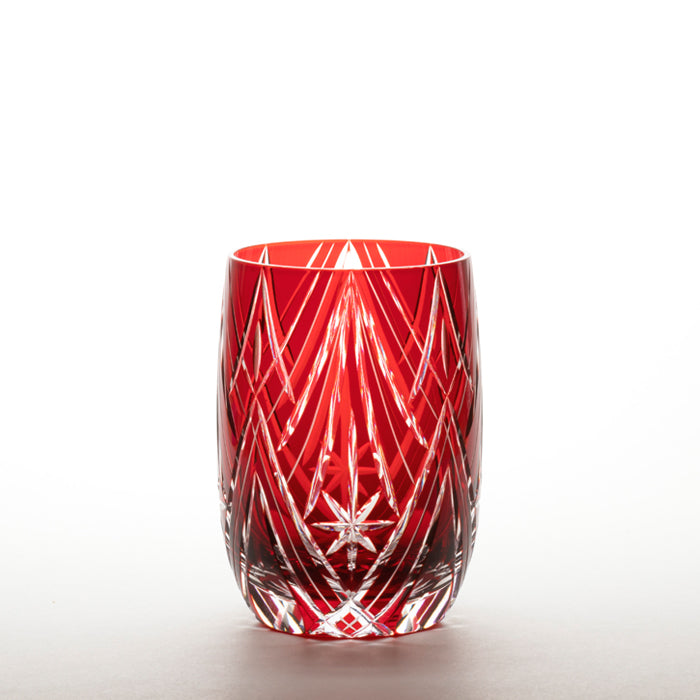 M-4546-R Star and Diamond Pattern Tumbler, Red
