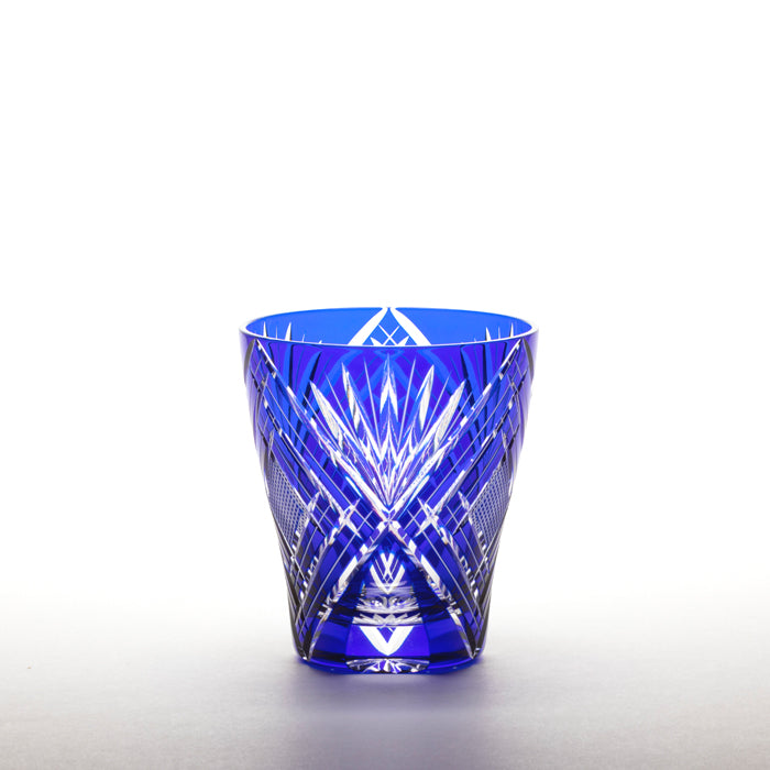M-8504-B Bamboo leaf fish roe pattern Mini Old Blue