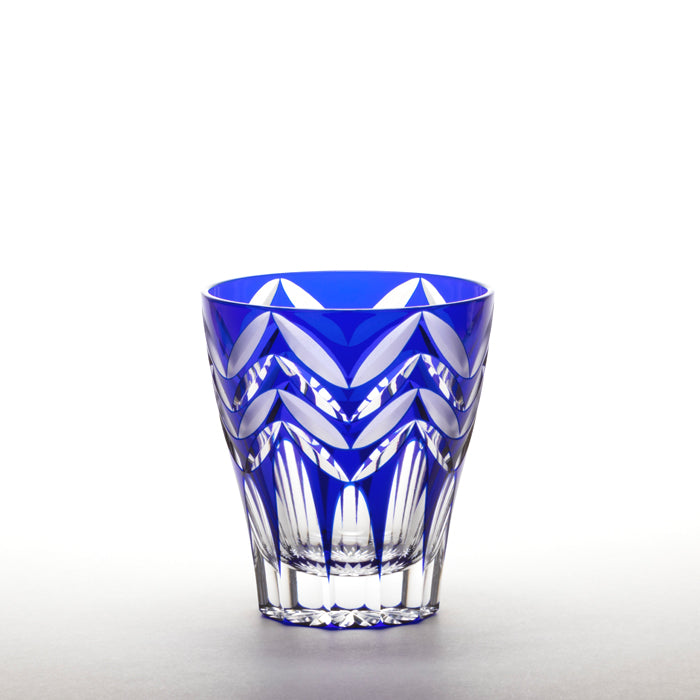 M-8522-B Double Leaf Pattern Mini Old Blue