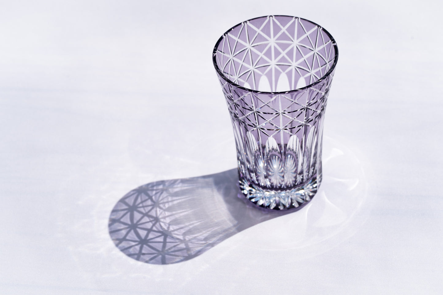 M-7528-BP Diamond and Scale Pattern Open Top Tumbler Blue Pink