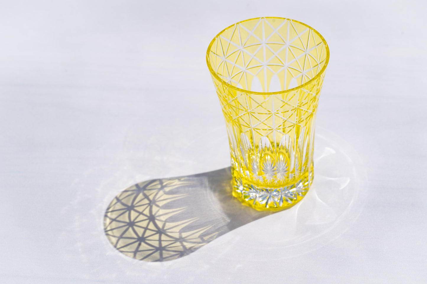 M-7528-BP Diamond and Scale Pattern Open Top Tumbler Blue Pink