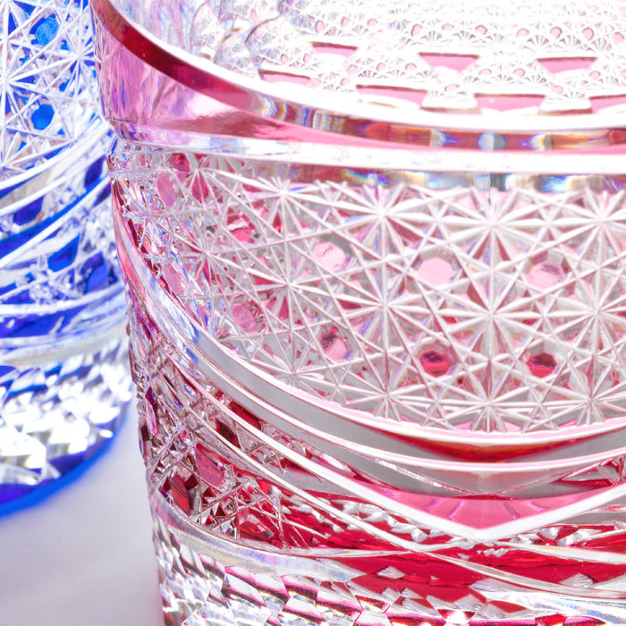 M-232-2 Old pair of oblique diamond and chrysanthemum basket weave patterns