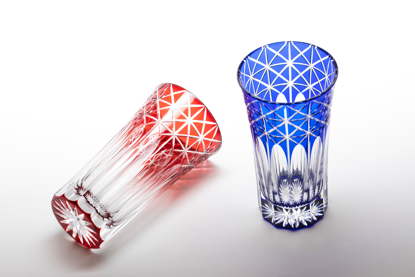 江戸切子-彩鳳-一口ビール-瑠璃-ルリ-硝子工房彩鳳