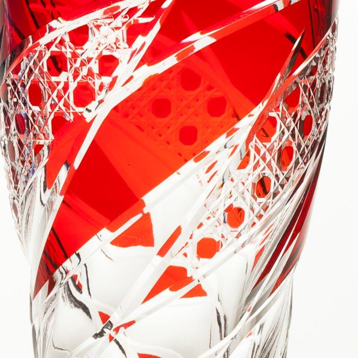 M-2035-2 Octagonal Kagome Pattern Beer Glasses (Pair)