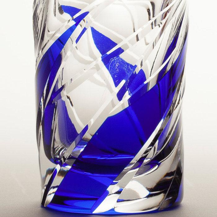 M-2035-2 Octagonal Kagome Pattern Beer Glasses (Pair)