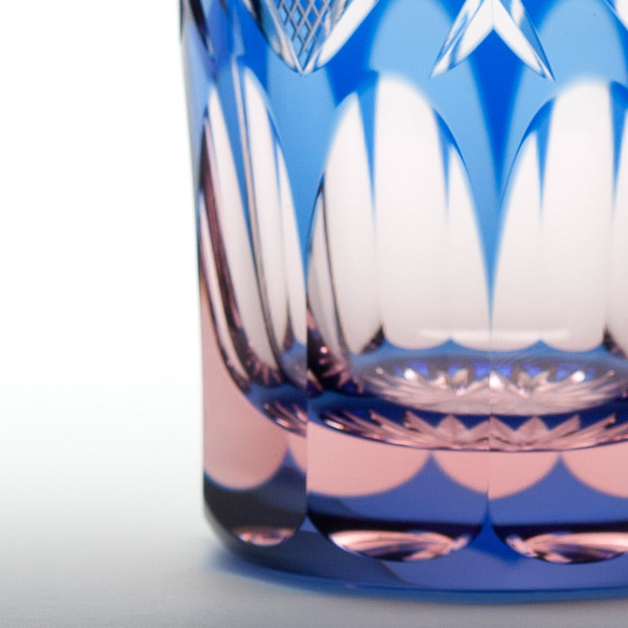M-7571-2BP Pair of Kenbishi Fish Roe Pattern Open Top Tumblers