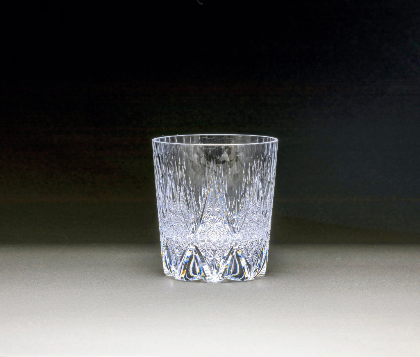 MC-240 Flower and Bird Octagonal Basketweave Pattern Old Glass