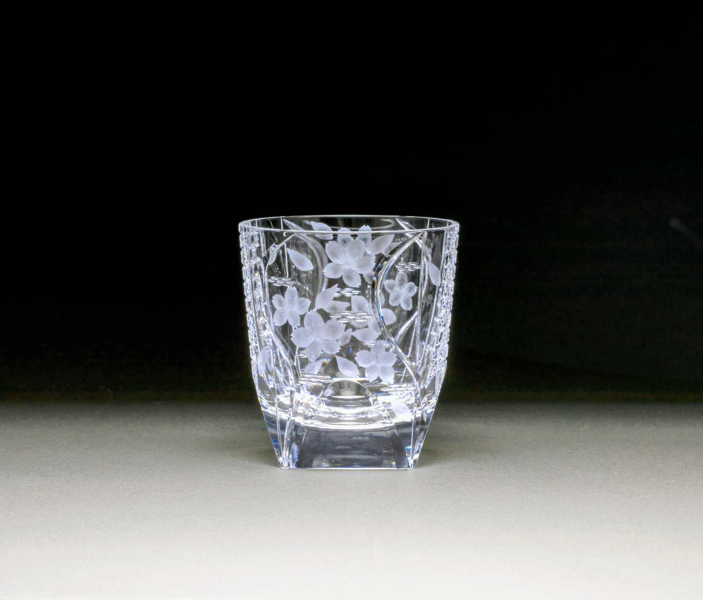 MC-240 Flower and Bird Octagonal Basketweave Pattern Old Glass